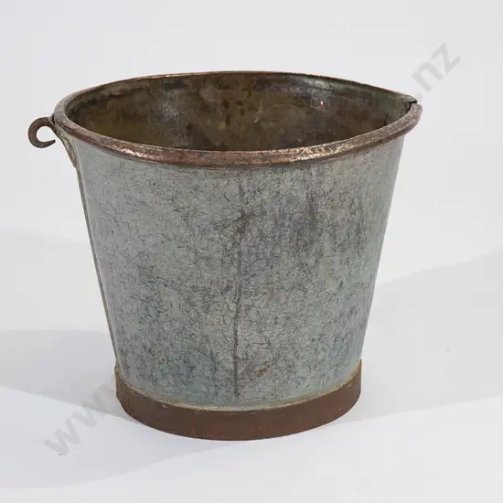 C19th Heavy Copper Bucket