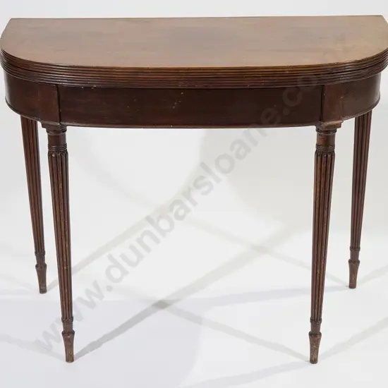 Regency Mahogany Fold-Over Card Table