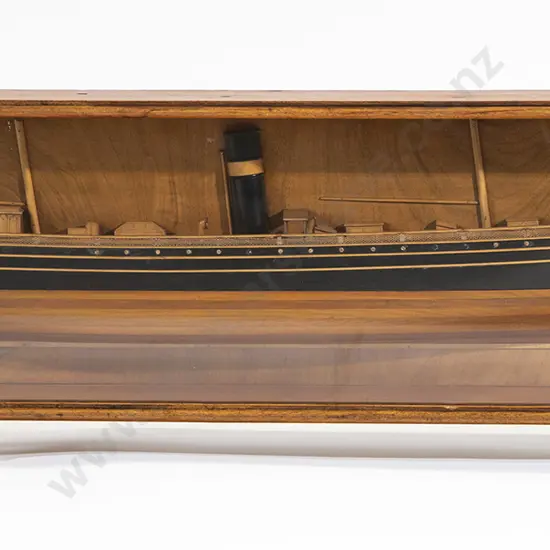 Half Hull Model Of A Steamship