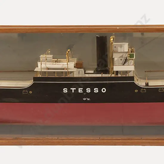 Large Model Of The Screw Steamer Stesso