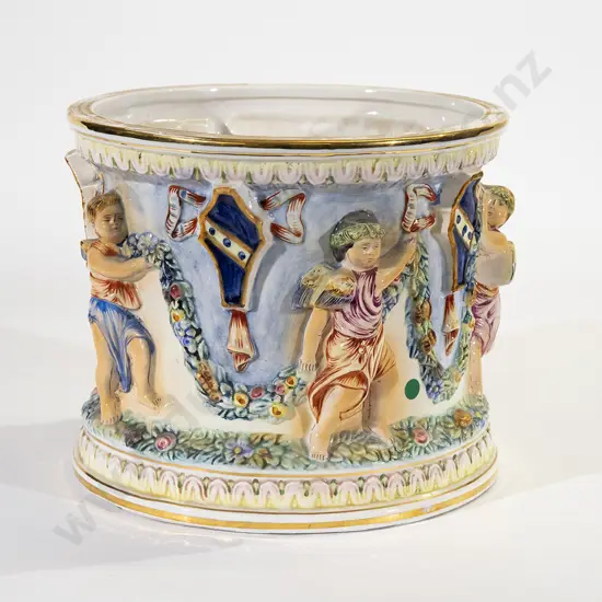 Large Capodimonte Jardiniere