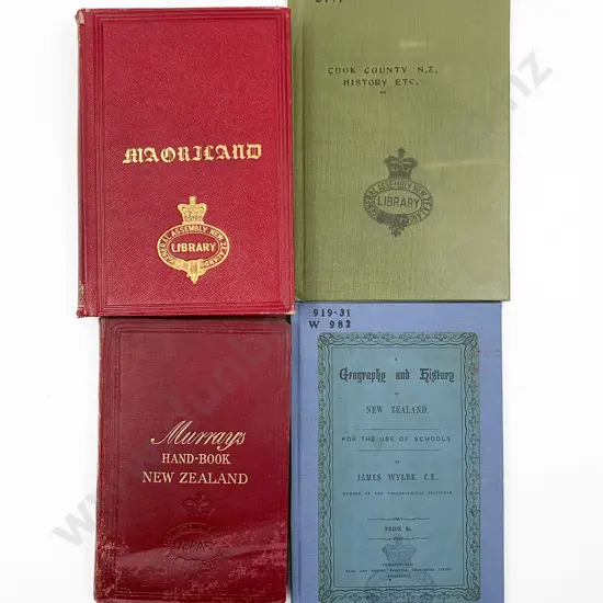 Four Early NZ Travel & Topography Volumes