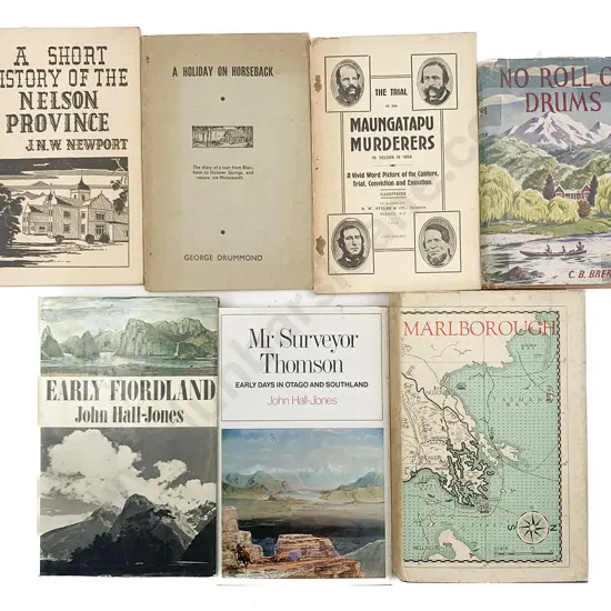 7 Volumes On Nelson/Marlborough, Southland & Fiordland