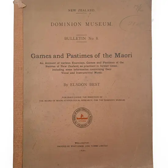 Best Elsdon - Games and Pastimes of the Maori
