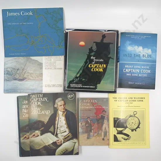 8 Various Volumes On Captain Cook
