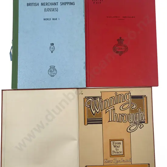 Three NZ WWI Related Volumes