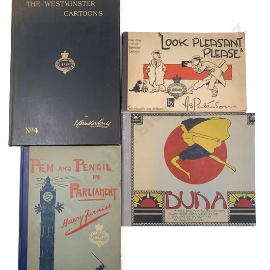 Four Cartoon Books