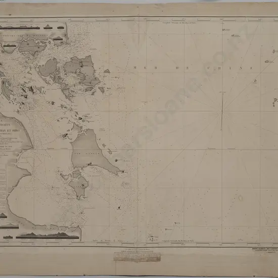 Carte des Detroits de Singapore
