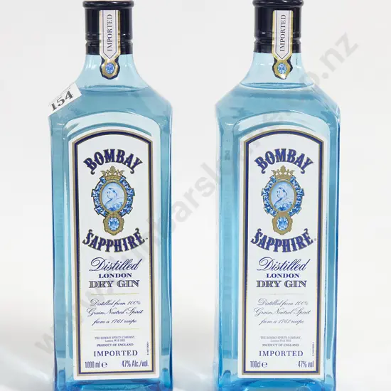 Two Bottles Bombay Sapphire Dry Gin (1lt)