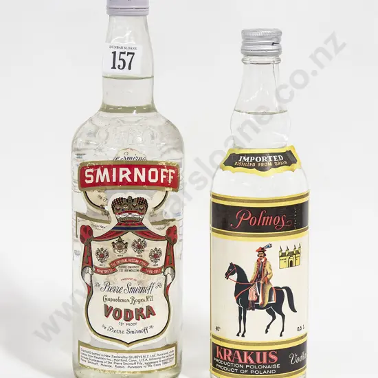 Smirnoff Vodka (750ml) & Krakus (Polish) Vodka (500ml)