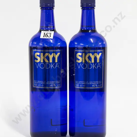 Two Bottles Skyy Vodka (1lt)
