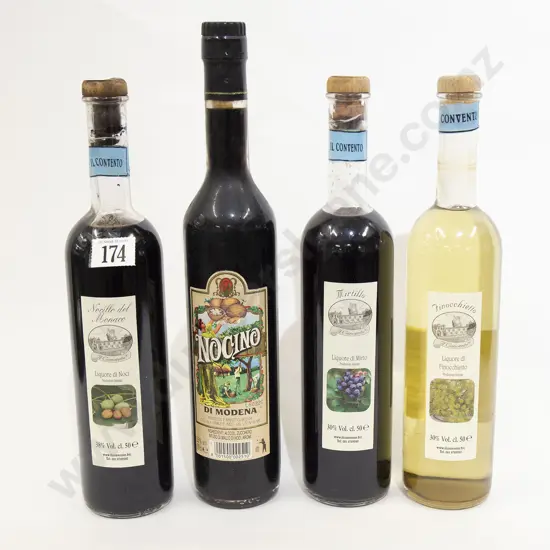 Three Bottles Italian Fruit Liqueurs & other