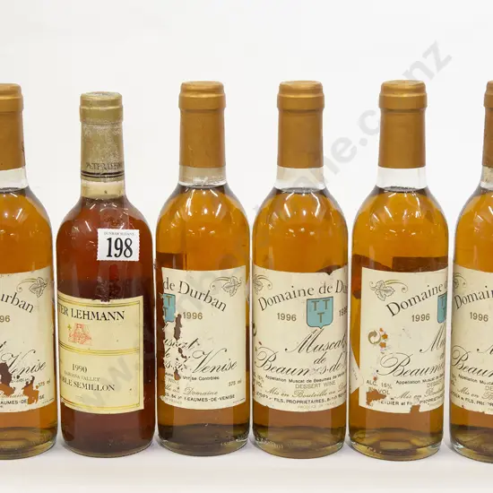 Five Domaine de Durban Muscat de Beaumes de Venise (1996) (375ml) with other Australian