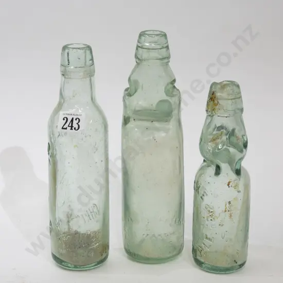 Three Vintage NZ Glass Bottles