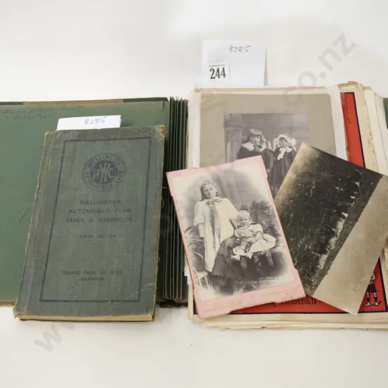 Small Group of Vintage Photos With Books and Magazines