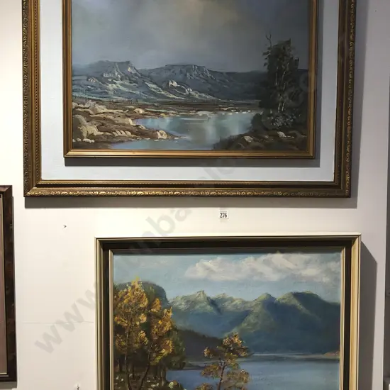 Two Framed Oil Landscapes