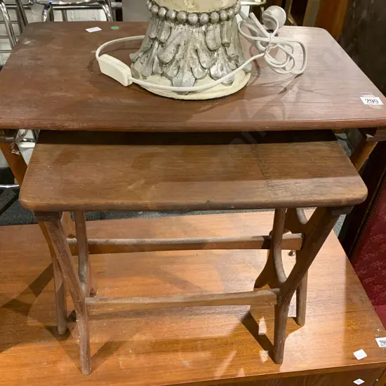 Retro Teak Nest of Two Tables