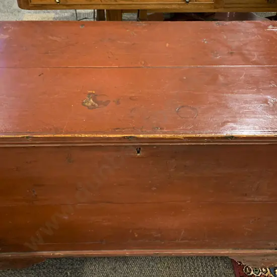 Red Lacquered Tool Box