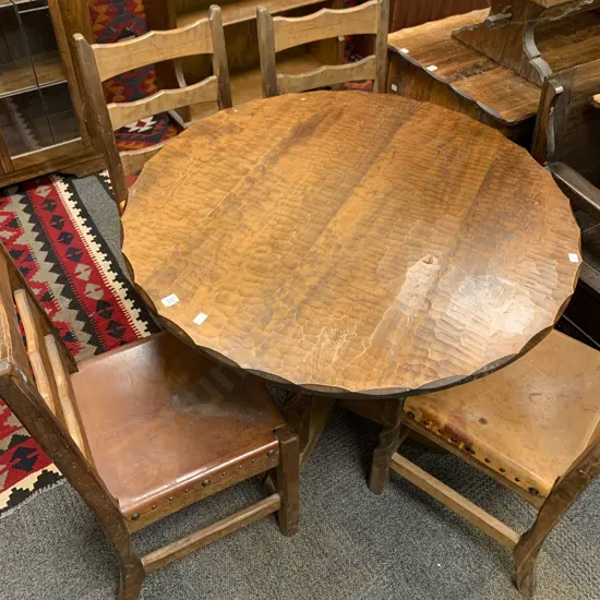Chapman Taylor Circular Dining Table and Four Chairs