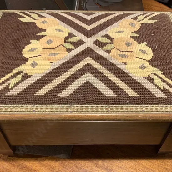 Small Box with Upholstered Lid