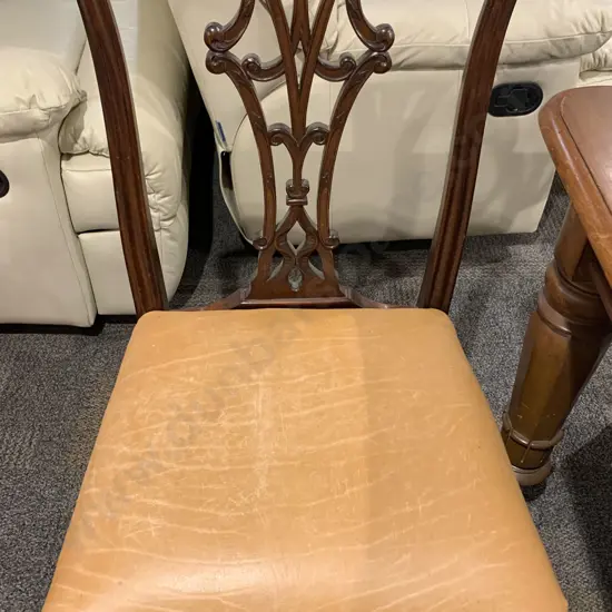 Set of Four Mahogany Chippendale Style Dining Chairs
