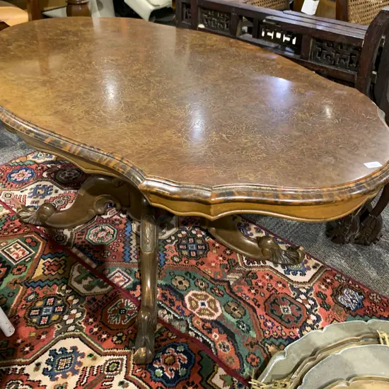 Modern Burr Walnut Coffee Table (AF)