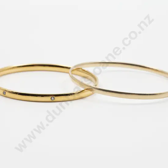 9ct Plain Bangle
