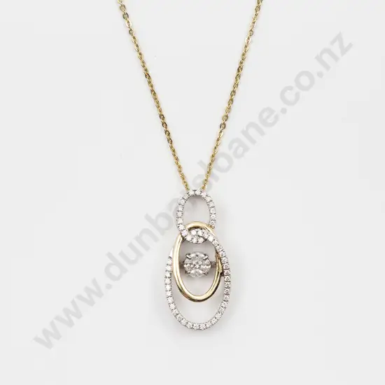 14ct 59stone Diamond Fancy Pendant