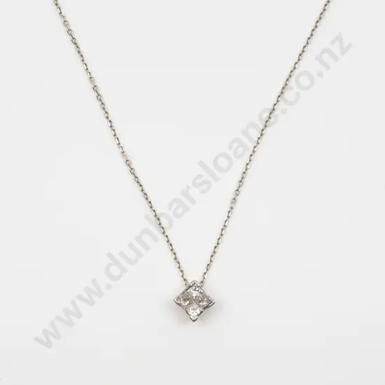 14ct Four Diamond Pendant