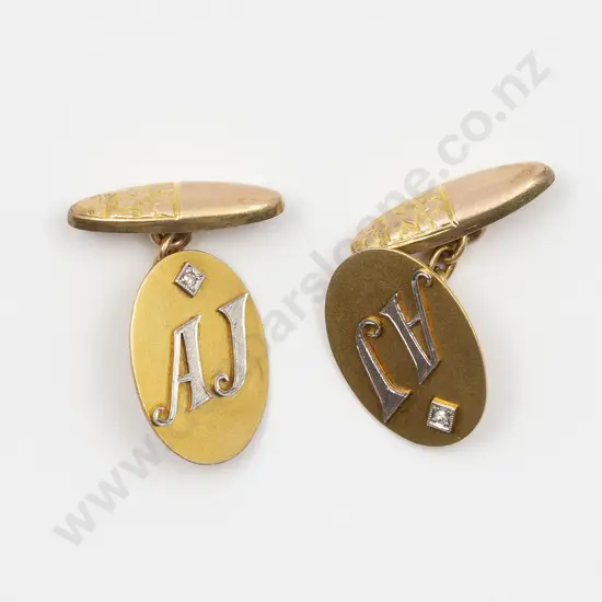Pair 9ct Cuff Links