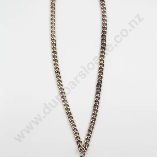 .925 Silver Curb Link Albert Chain