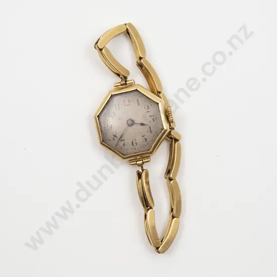 Vintage 18ct Cased Manual Wind Ladies Wrist Watch