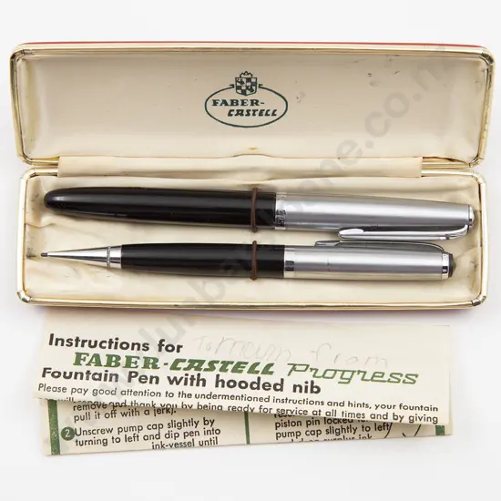 Vintage Cased Faber-Castell Fountain Pen and Pencil Set