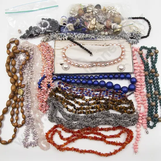 Collection Bead Necklaces and Costume Earrings