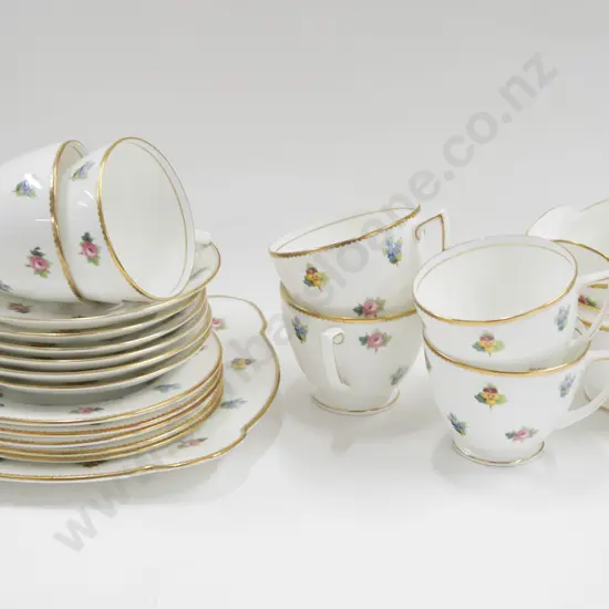 Mintons Floral Decorated Part Tea Set