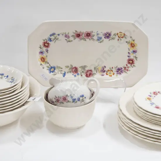 Qty of Floral Decorated China