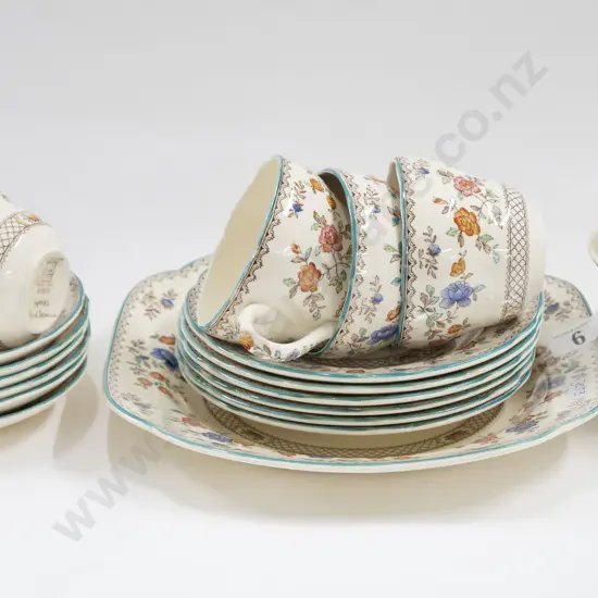 Spode "Royal Jasmine" Part Tea Set