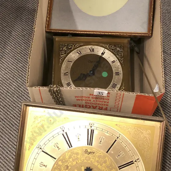 Box Including 2 Clocks and Artwork