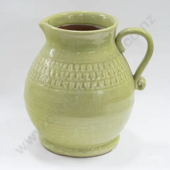 Large Green Glazed Jug