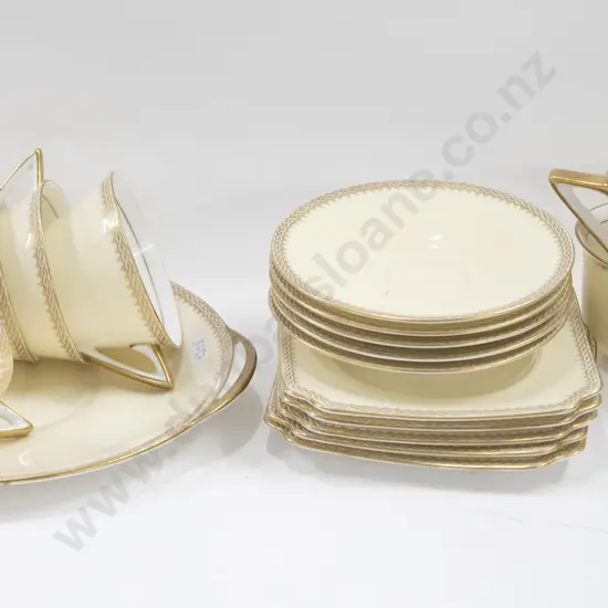RD Gilt Decorated Part Tea Set