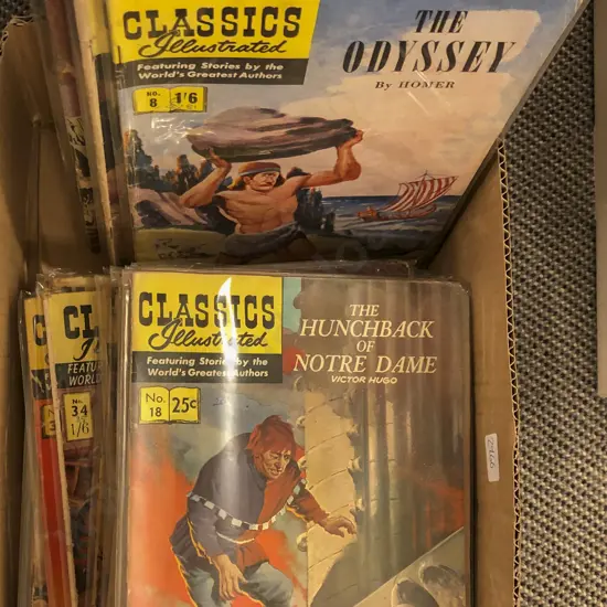Qty of Classics Illustrated Comics Assorted Volumes Between 1-50