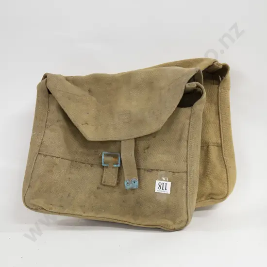 2 Vintage Canvas Satchels