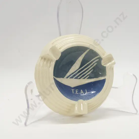 Teal Pottery Ash Tray