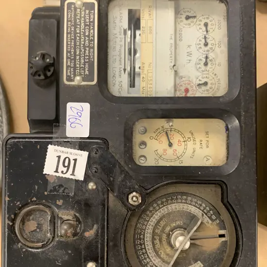 Vintage Coin Operated Meter Reader