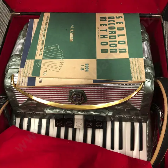 Settimio Soprani Piano Accordion in Case