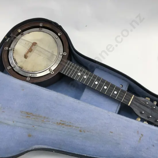 English Made Banjo Ukelele in Case (AF)