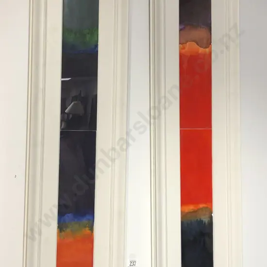 2 Framed Rectangular watercolours by Phillips