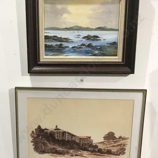 Colleen Hamilton Oil on Board Together With Other