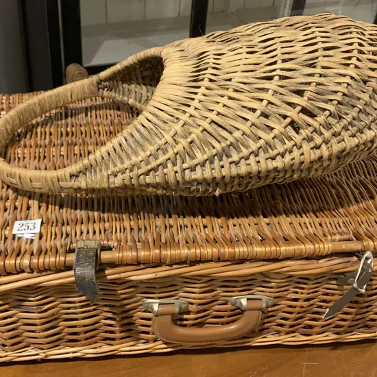Picnic Basket and Wicker Bag