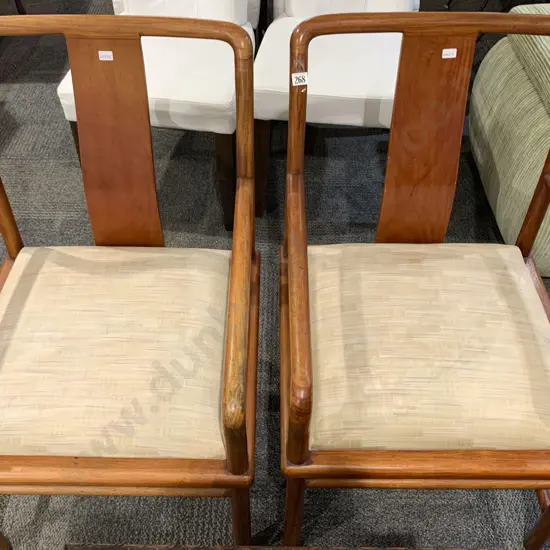Pair of Chinese Open Arm Chairs